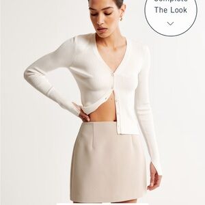 Abercrombie & Fitch Glossy Slim Cardigan